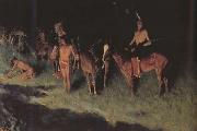 The Grass Fire (mk43) Frederic Remington